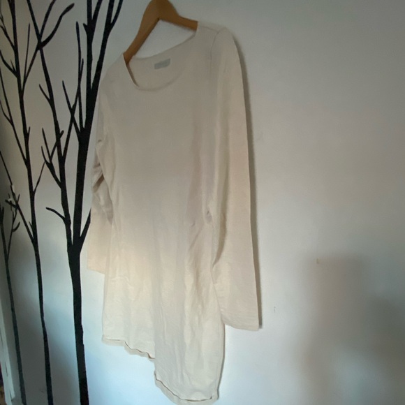 Outerknown 100% cotton boatneck long sleeve mini dress - Picture 12 of 15